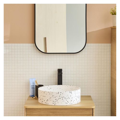 Vasque à Poser Ronde En Terrazzo 38cm