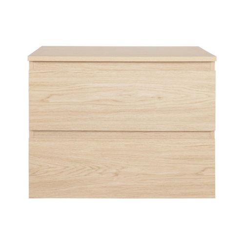 Meuble Simple Vasque Sorrento Décor Chêne 60cm