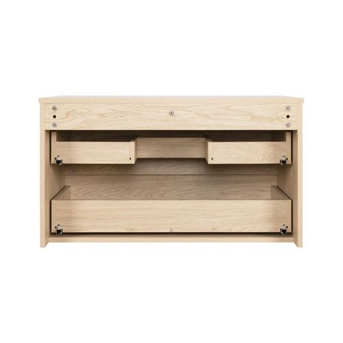 Meuble Simple Vasque Sorrento Décor Chêne 80 Cm