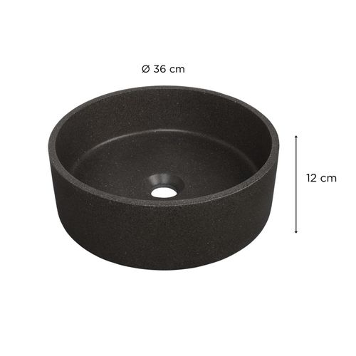 Vasque à Poser Ronde 36x36 Cm Sandy