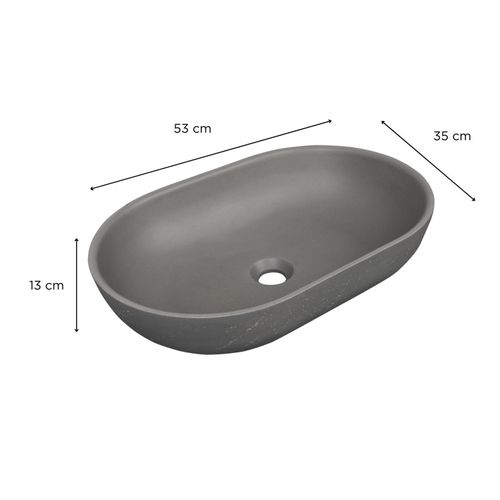 Vasque à Poser Ovale Flore 53x35cm