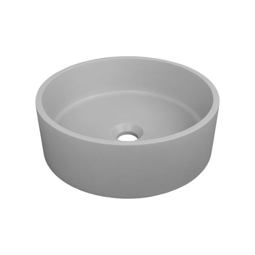 Vasque à Poser Ronde En Béton Gris 36cm