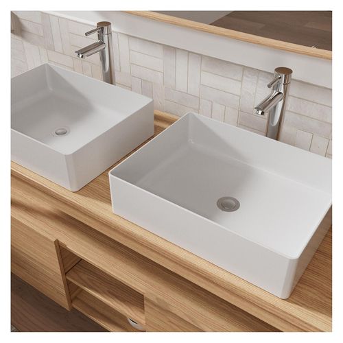 Ensemble Meuble Double Vasque Atoll 140 Cm + Vasques + Robinets