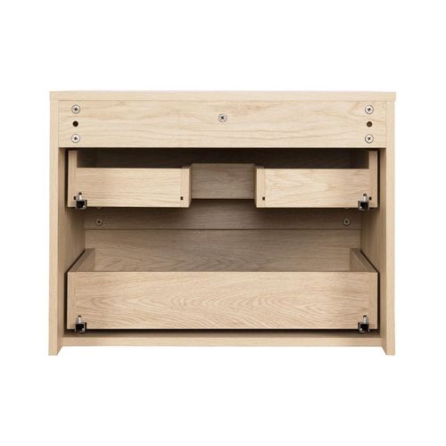 Ensemble Meuble Simple Vasque Sorrento 60cm + Vasque + Robinet + Miroir