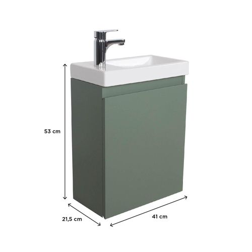 Meuble Lave-mains Lisa + Robinet Noir