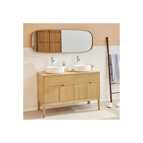 Ensemble Meuble Double Vasque Alaska 120cm + Vasque + Robinet