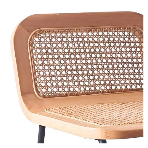 Lot De Chaises Sana D'îlot Et Bar En Chêne Et Assise Cannage 65cm