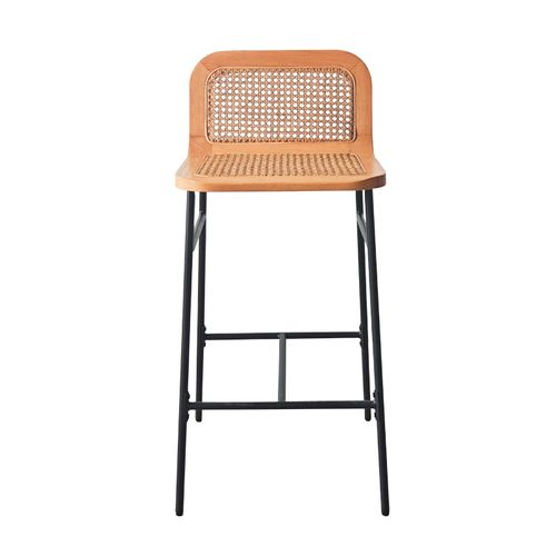 Lot De Chaises Sana D'îlot Et Bar En Chêne Et Assise Cannage 65cm