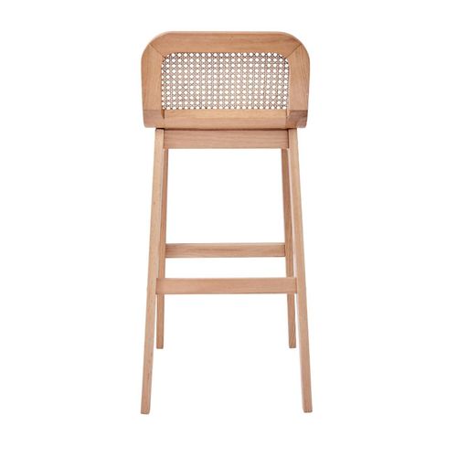 Lot De Chaises Sana D'îlot Et Bar En Chêne Et Assise Cannage 65cm