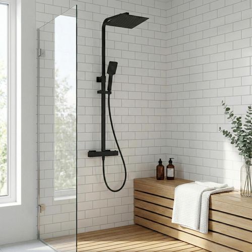 Colonne De Douche Carrée En Inox Mork