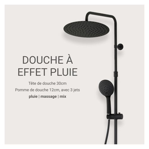 Colonne De Douche Ronde En Inox Bruma