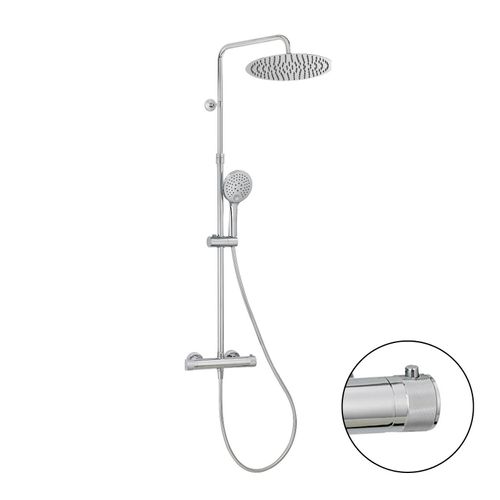 Colonne De Douche Ronde En Inox Bruma