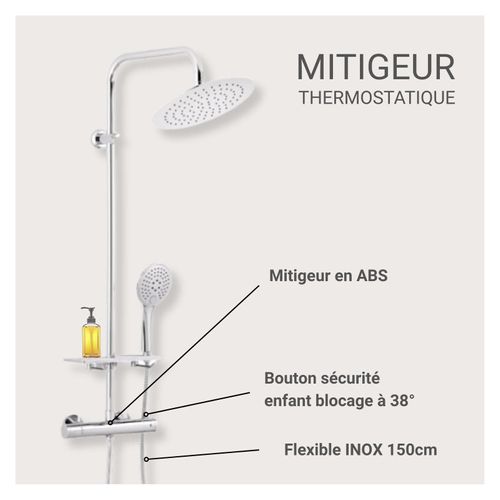 Colonne De Douche Chromée Soma