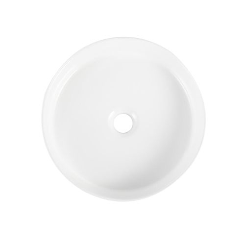 Vasque à Poser Imitation Marbre Blanche D38cm Naya