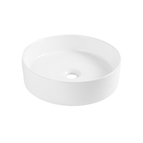 Vasque à Poser Imitation Marbre Blanche D38cm Naya