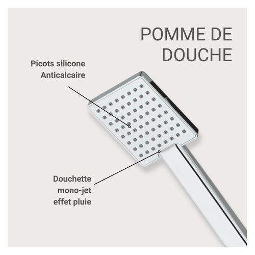 Douchette Rectangulaire 1 Jet Talma