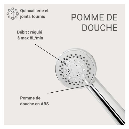 Douchette Chromée 5 Jets Ondra