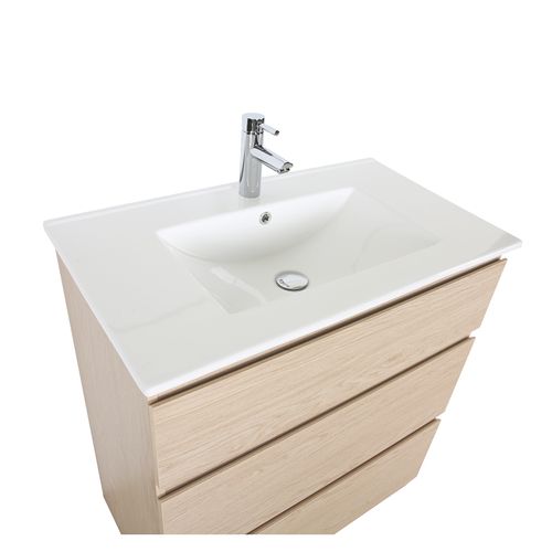 Meuble Simple Vasque Sorrento 80cm - Avec  Plan Vasque Céramique
