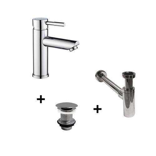 Robinet Bec Bas Tap + Bonde Liv + Siphon Simon