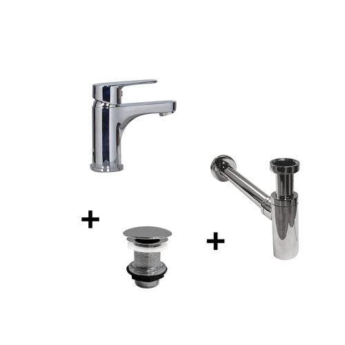 Robinet Bec Bas Tap + Bonde Liv + Siphon Simon