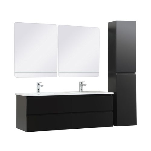 Ensemble Meuble Double Vasque Sorrento 120cm Avec Plan Céramique