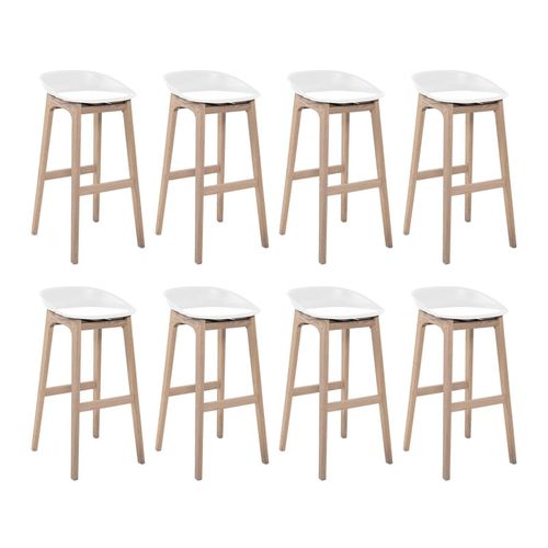 Lot De Tabourets De Bar En Bois 65cm Riva