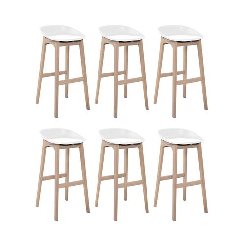 Lot De Tabourets De Bar En Bois 65cm Riva