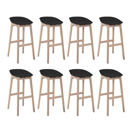 Lot De Tabourets De Bar En Bois 65cm Riva