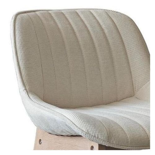 Lot De Chaises Norden De Bar En Chêne Et Tissu Velours Côtelé H65cm