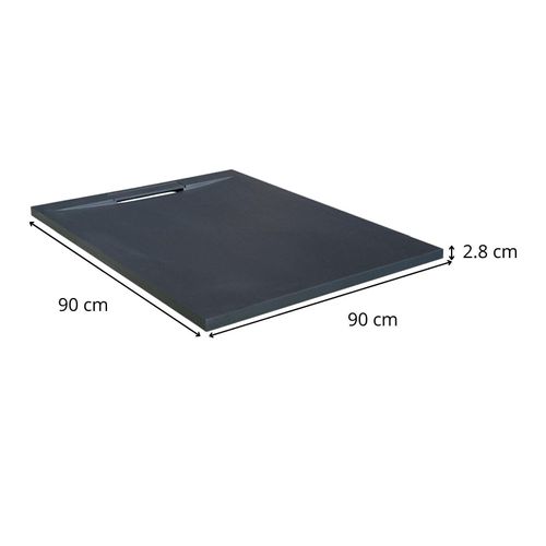 Receveur De Douche Ona Aspect Pierre Extra-plat