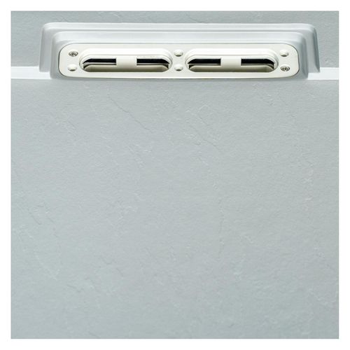 Receveur De Douche Ona Aspect Pierre Extra-plat Gris Clair