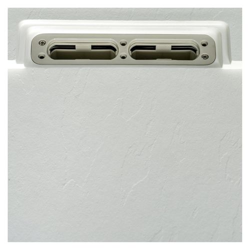 Receveur De Douche Ona Aspect Pierre Extra-plat Blanc