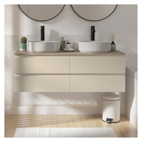 Ensemble Double Vasque Suspendu Sorrento 120cm