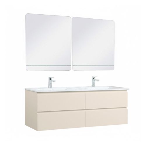 Ensemble Double Vasque Sorrento 120cm Avec Vasque, Robinets Et Miroirs
