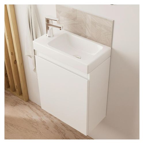 Meuble Lave-mains Lisa + Miroir Tablette