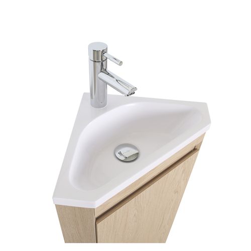 Ensemble Lave-mains D'angle Sorrento Sur Pieds Avec Robinet Et Armoire