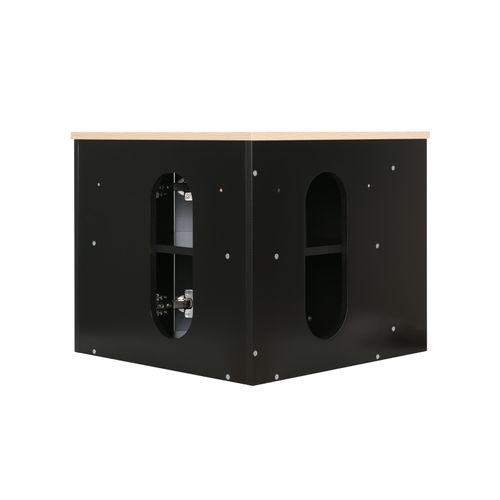 Ensemble Meuble Sous Vasque D'angle Sorrento + Vasque Noire