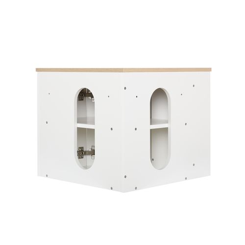 Meuble Sous Vasque D'angle Sorrento Avec Vasque, Robinet Et Armoire