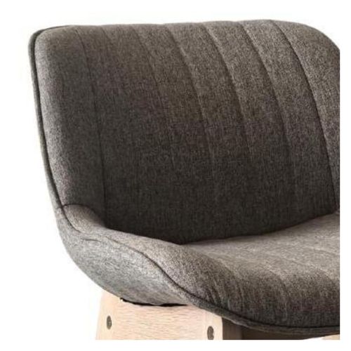 Lot De Chaises Mellow D'îlot Et Bar En Chêne Et Assise Tissu 65cm