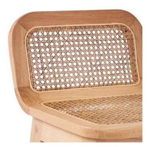 Lot De Chaises Sana D'îlot Et Bar En Chêne Et Assise Cannage 65cm