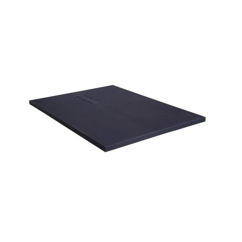 Receveur De Douche Soma Aspect Pierre Extra-plat Gris Anthracite - Bonde Incluse