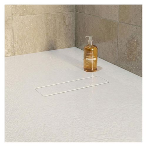 Receveur De Douche Soma Aspect Pierre Extra-plat Blanc