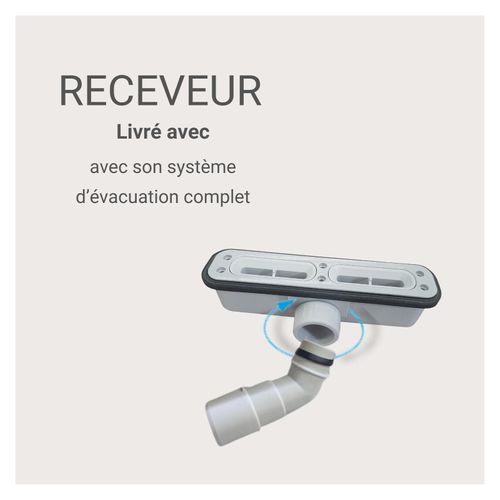 Receveur De Douche Ona Aspect Pierre Extra-plat