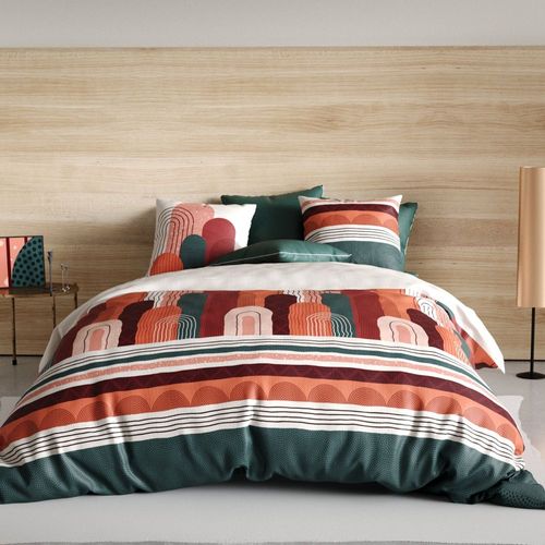 Housse De Couette 220x240 Cm + 2 Taies D'oreiller 63x63 Cm Coton 57 Fils Galio