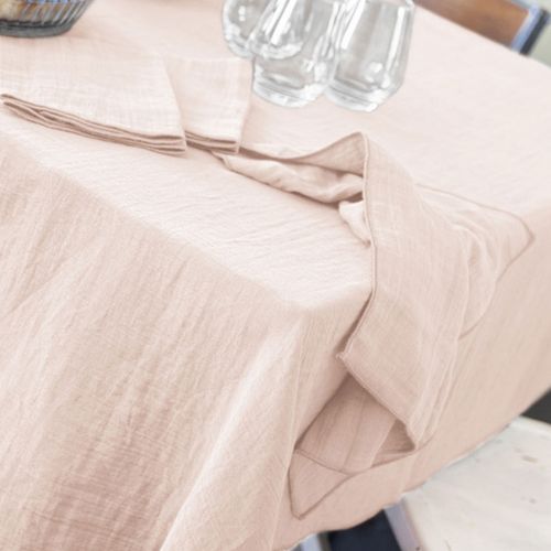 Nappe Rectangle 150x250 Cm Gaze De Coton Guimauve
