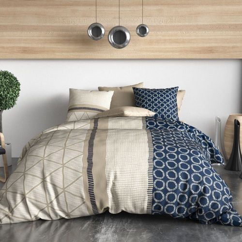 Parure De Lit 240x260 Cm Coton 57 Fils - 3 Pièces Noribai