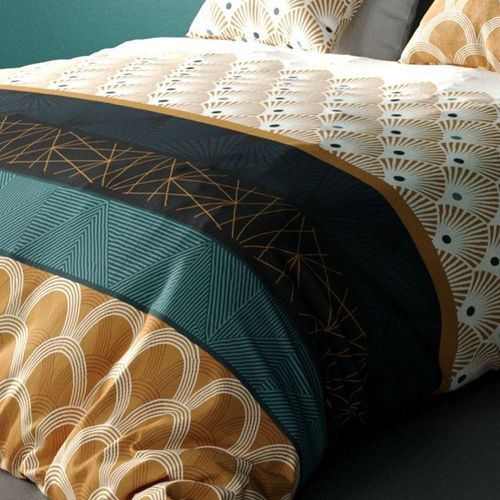 Parure De Lit 240x260 Cm Coton 57 Fils - 3 Pièces Buigan