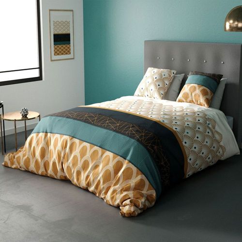 Parure De Lit 240x260 Cm Coton 57 Fils - 3 Pièces Buigan