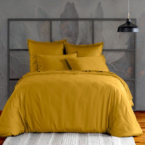 Housse De Couette 240x260 Cm Satin De Coton Bronze