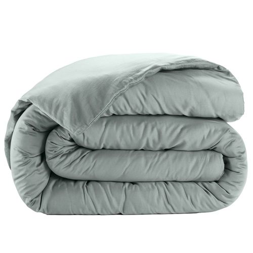 Housse De Couette 220x240 Cm Satin De Coton Celadon